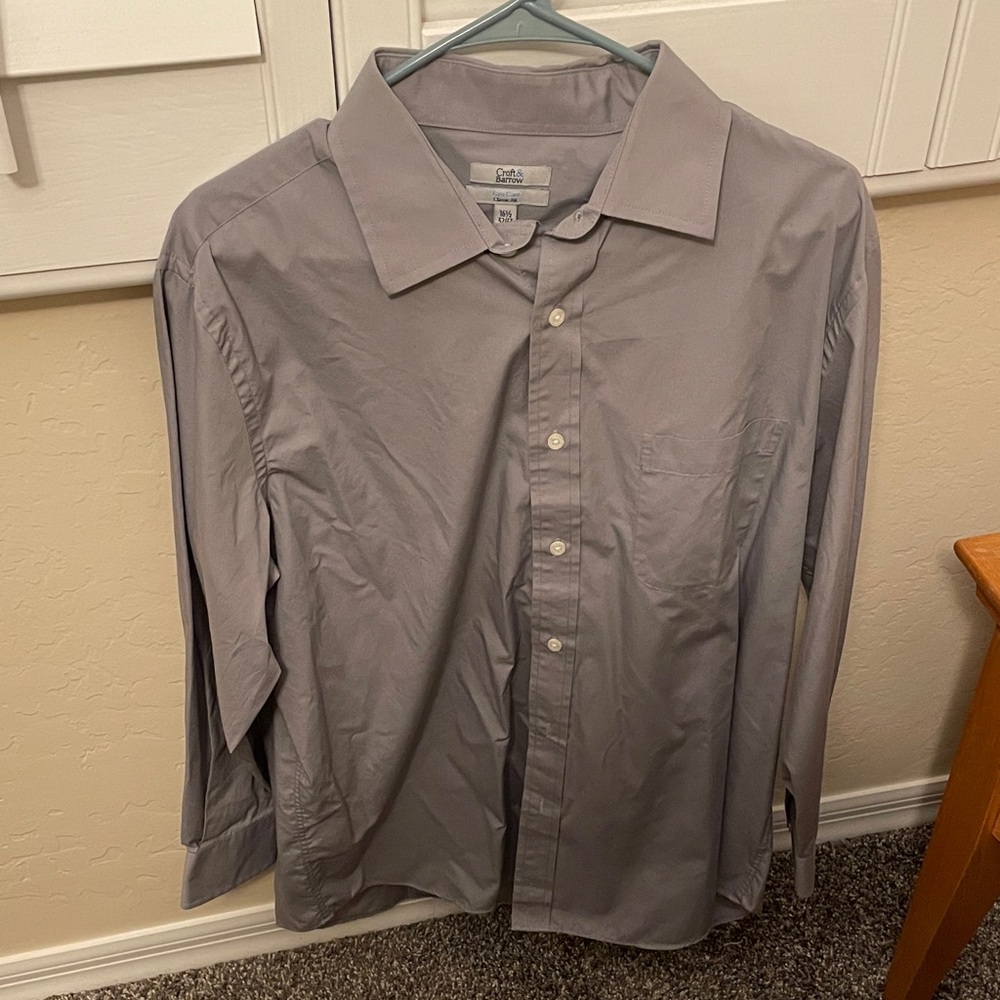 Croft & Barrow Men's Charcoal Dress Shirt